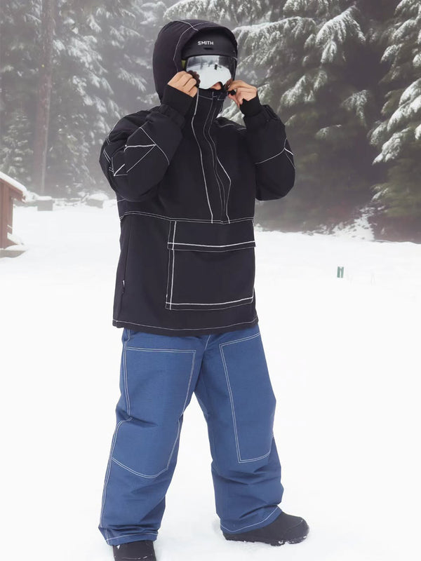 Men's All Season Mountain Vibe Streetstorm Pullover Camo Snowboard Jacket