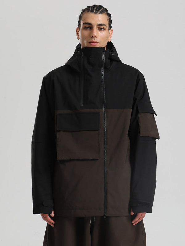 Gsou Snow Terrain Flow FlexZip Hybrid Cargo Snowboardjacke für Herren