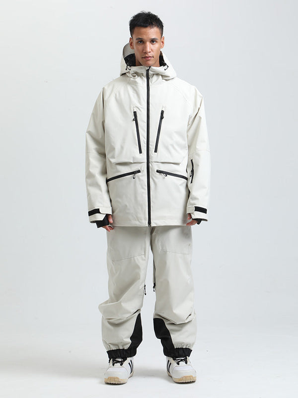 Gsou Herren-Schneeanzug, robust, Bergprofi, Allzweck, Cargo-Schneeanzug