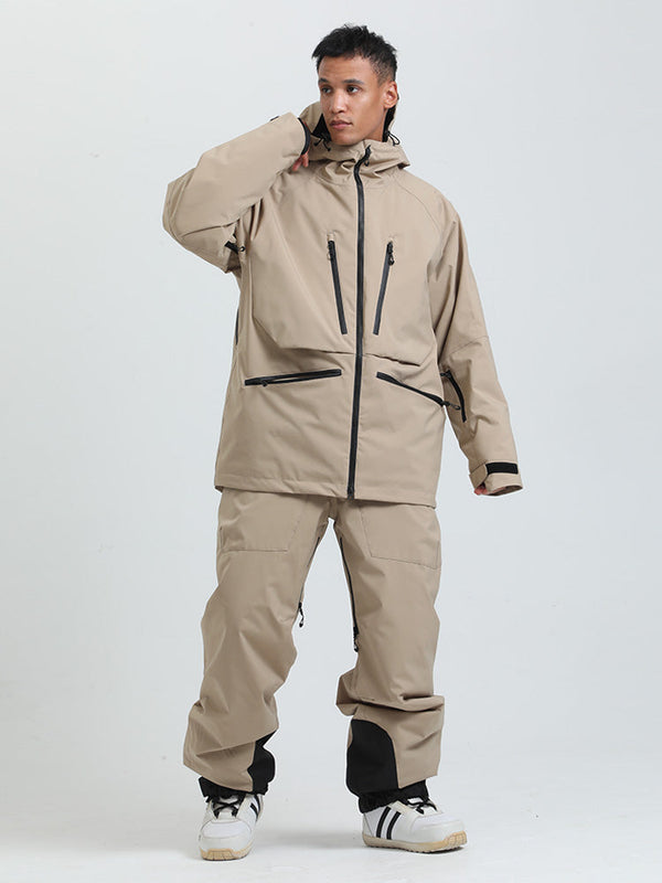 Gsou Herren-Schneeanzug, robust, Bergprofi, Allzweck, Cargo-Schneeanzug
