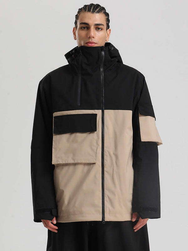 Gsou Snow Terrain Flow FlexZip Hybrid Cargo Snowboardjacke für Herren