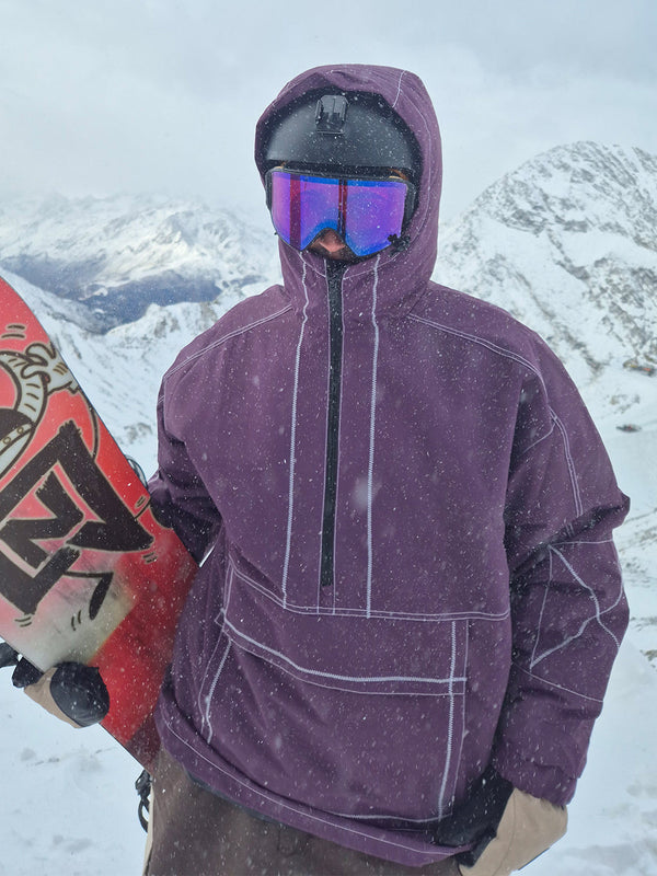Mountain Vibe Streetstorm Pullover-Snowboardjacke für Herren – Ganzjahresjacke