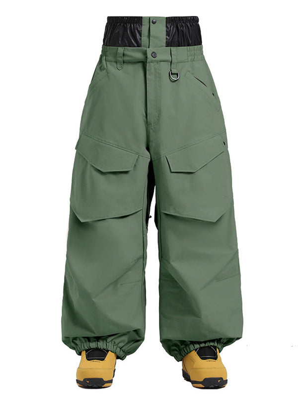 Gsou Snow Urban Slope Herren-Schneehose mit Knieflex-Funktion, Cargotaschen und Baggy-Schneehose