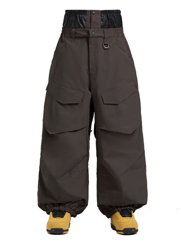 Gsou Snow Urban Slope Herren-Schneehose mit Knieflex-Funktion, Cargotaschen und Baggy-Schneehose