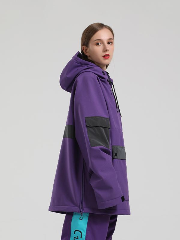 Gsou Snow Unisex reflektierende Mountain Mission Anorak-Schneejacke für Damen und Herren
