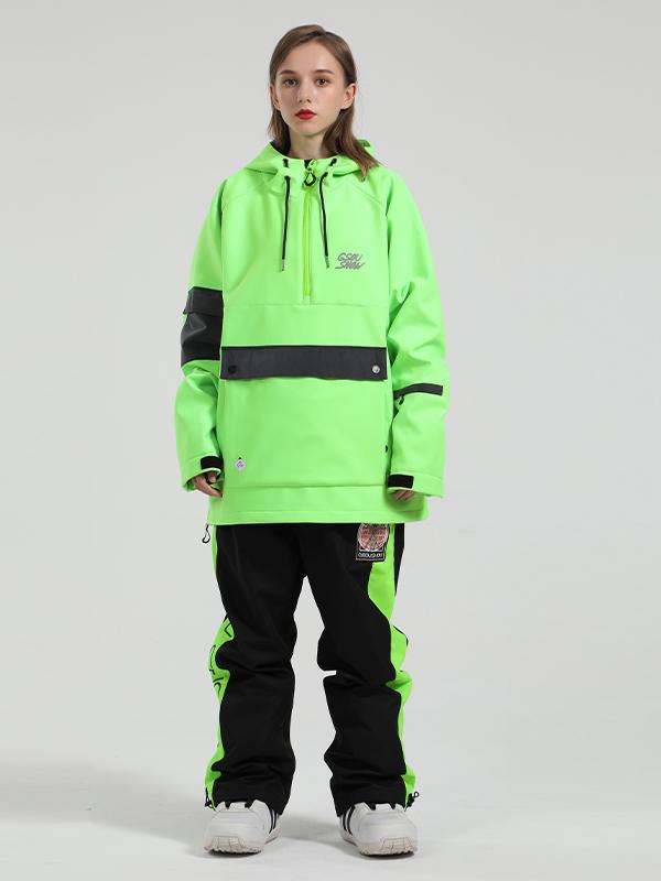 Gsou Snow Unisex-Schneeanzüge mit Reflektoren für Damen und Herren