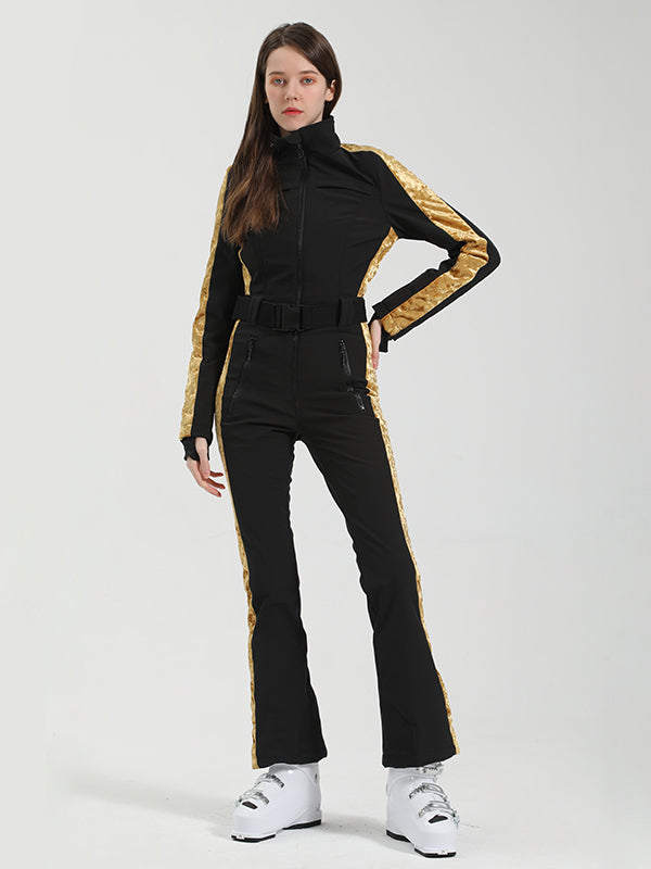 Gsou Snow Premium Gürtel-Skianzug für Damen, einteilig