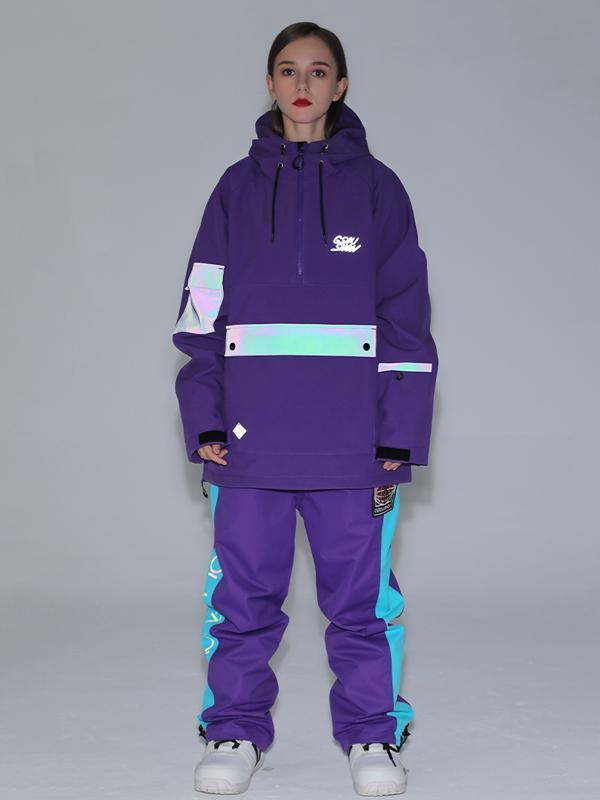 Gsou Snow Unisex-Schneeanzüge mit Reflektoren für Herren und Männer