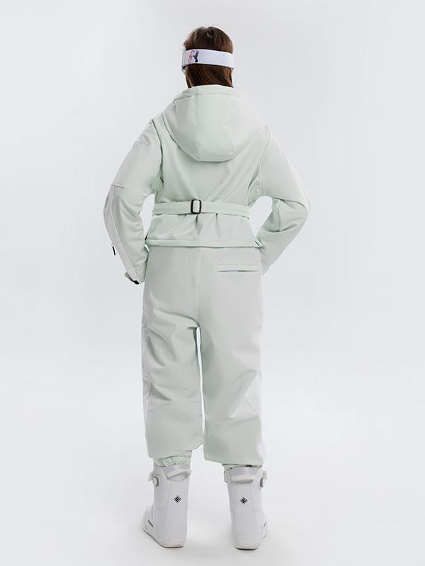 Arctic Queen Stripe Mountain Infinity Einteiler-Schneeanzug für Damen, Ski-Overall