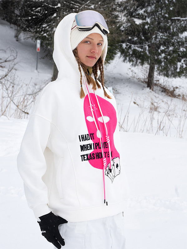 Snowall Unisex Gangster Swagger Snowscape Damen-Hoodie, wasserabweisend