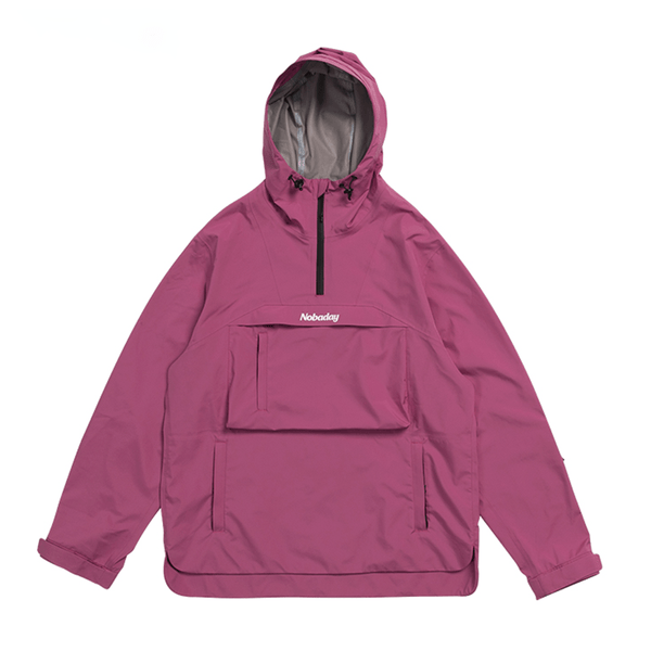 Nobaday Dawn Damen-Windbreaker-Anorak mit großer Tasche, Snowboardjacke