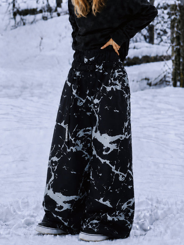 Hyper Beast Damen-Snowboardhose, strapazierfähig, vielseitig, Freestyle, Baggy-Design
