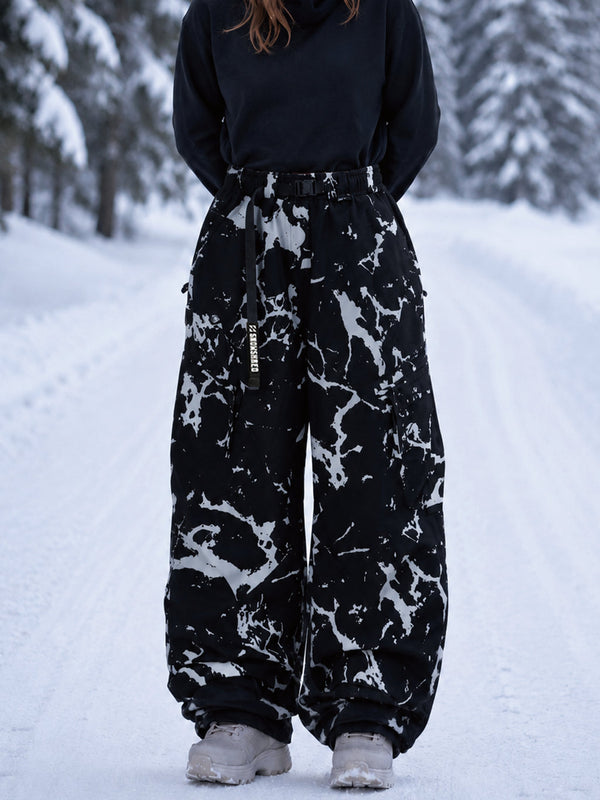 TerrainFlex Freestyle Oversized Cargo Snowboardhose für Damen – Crew Edition