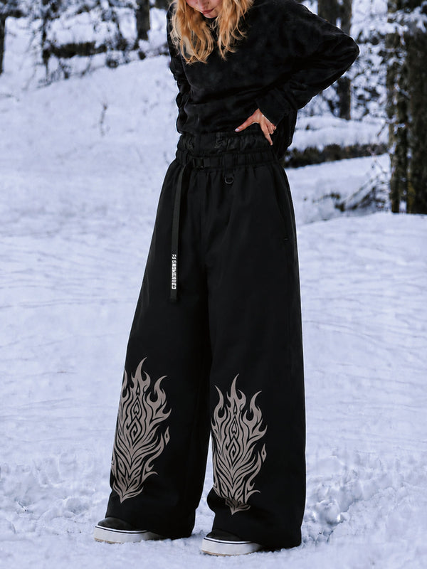 Hyper Beast Damen-Snowboardhose, strapazierfähig, vielseitig, Freestyle, Baggy-Design
