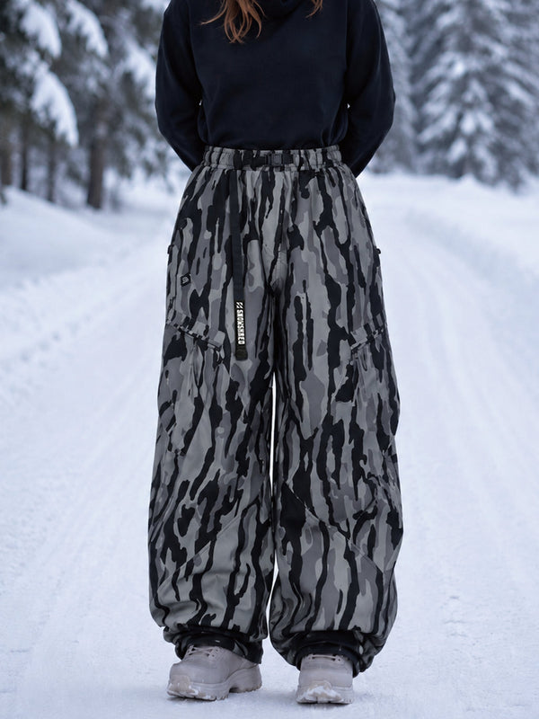 TerrainFlex Freestyle Oversized Cargo Snowboardhose für Damen – Crew Edition