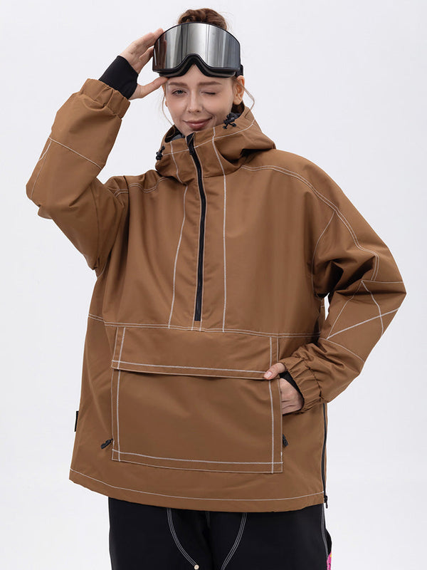 Damen-Snowboardjacke Mountain Vibe Streetstorm Pullover Camo – Ganzjahresjacke
