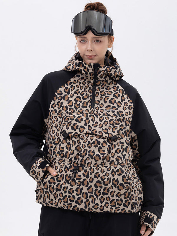 Women's Mountain Freestyle Cargo Pocket Bomber Camo Snowboard Jacket