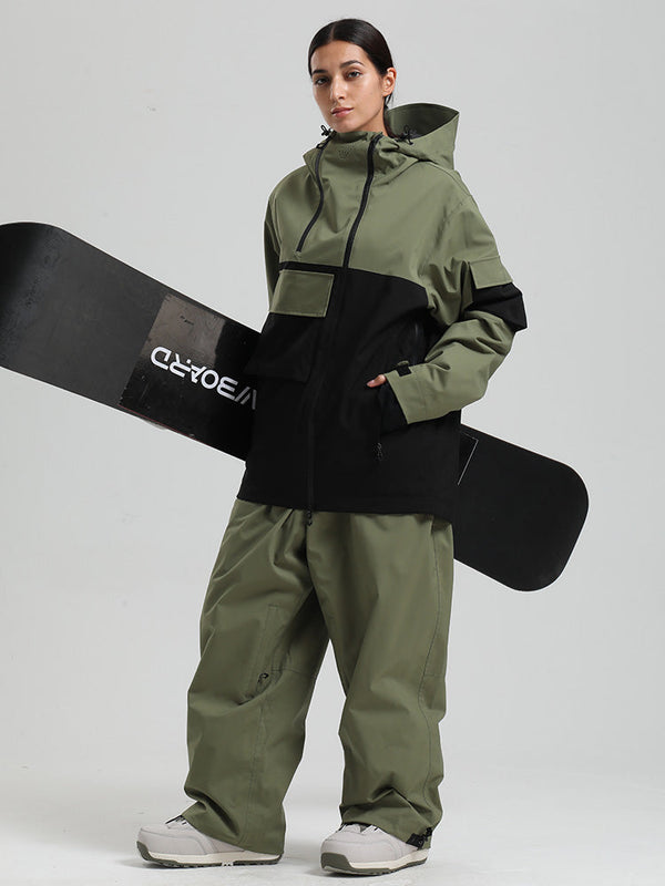 Gsou Snow Terrain Flow FlexZip Hybrid Cargo Snowboardanzüge für Damen