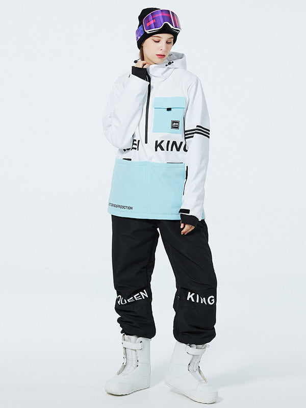 Mountain Peak SnowGuard Schneeanzüge für Damen mit halbem Reißverschluss und Anorak