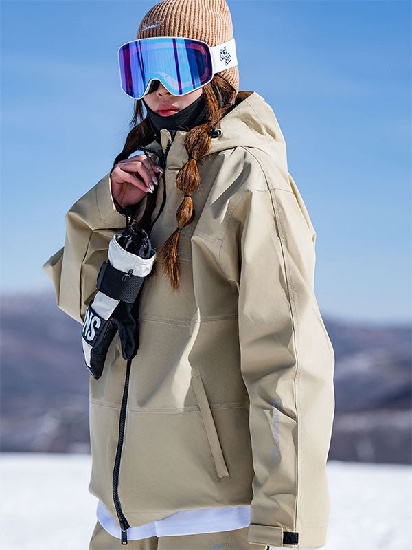 John Snow Damen-Snowjacke im urbanen Streetstyle-Look, locker sitzend
