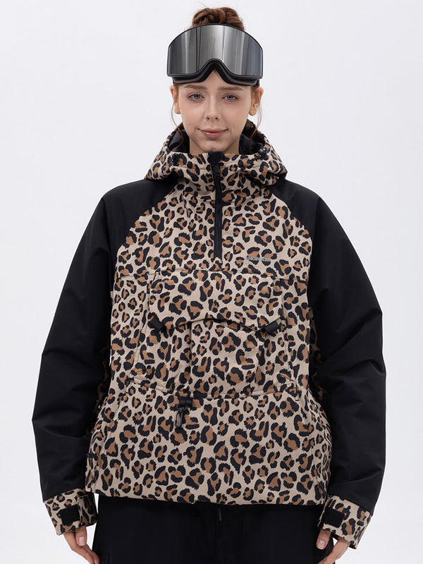 Damen Mountain Freestyle Cargo Pocket Bomber Snowboardjacke