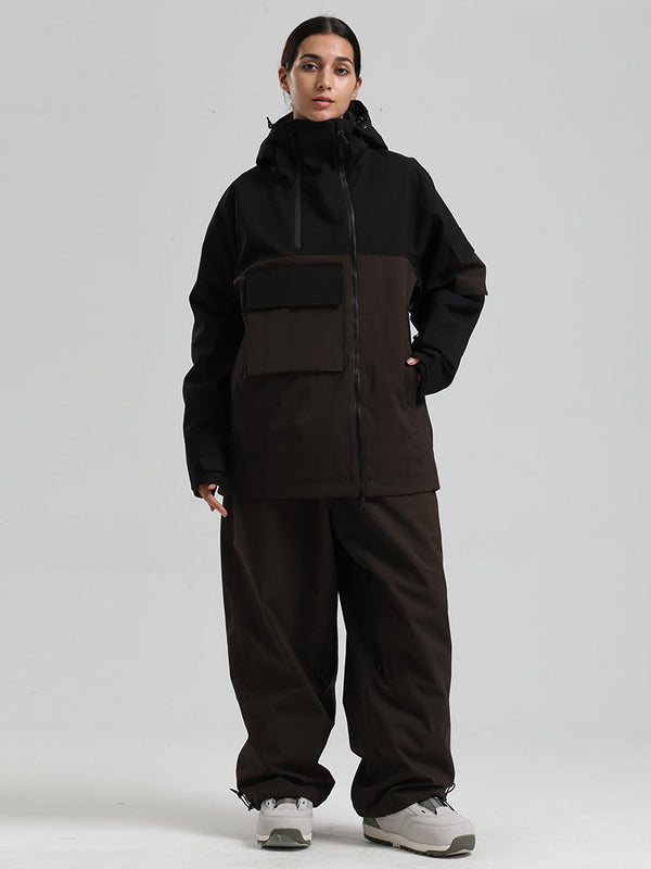Gsou Snow Terrain Flow FlexZip Hybrid Cargo Snowboardanzüge für Damen