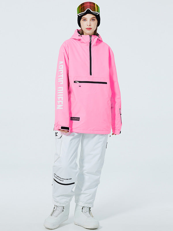 WinterPeak SnowGuard Anorak-Schneeanzüge für Damen mit halbem Reißverschluss