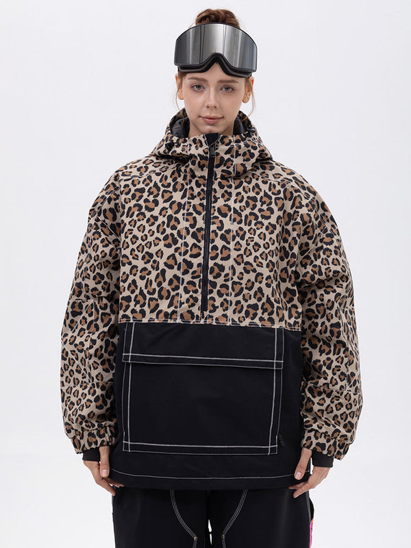 Damen-Snowboardjacke Mountain Vibe Streetstorm Pullover Camo – Ganzjahresjacke