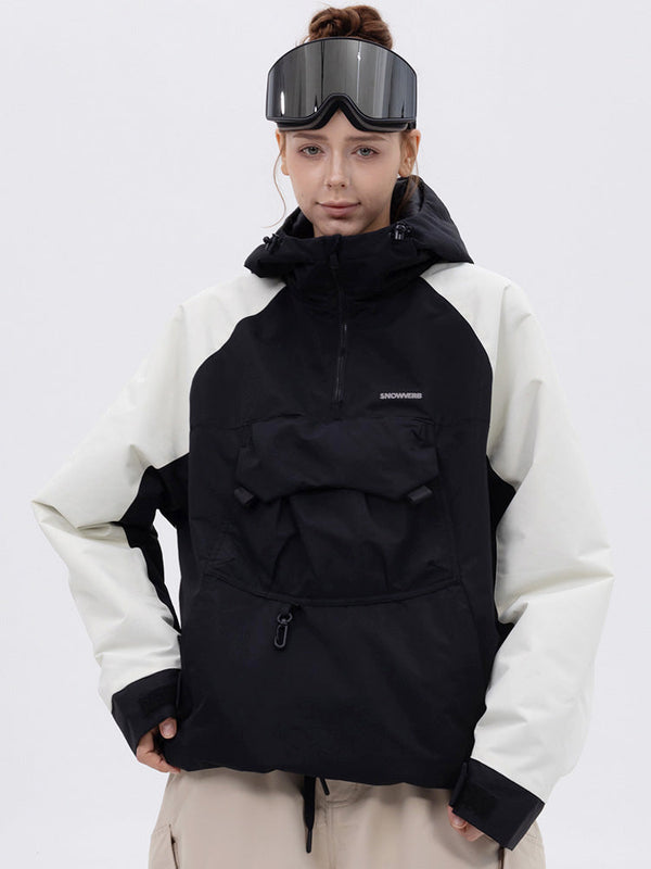 Damen Mountain Freestyle Cargo Pocket Bomber Camo Snowboardjacke