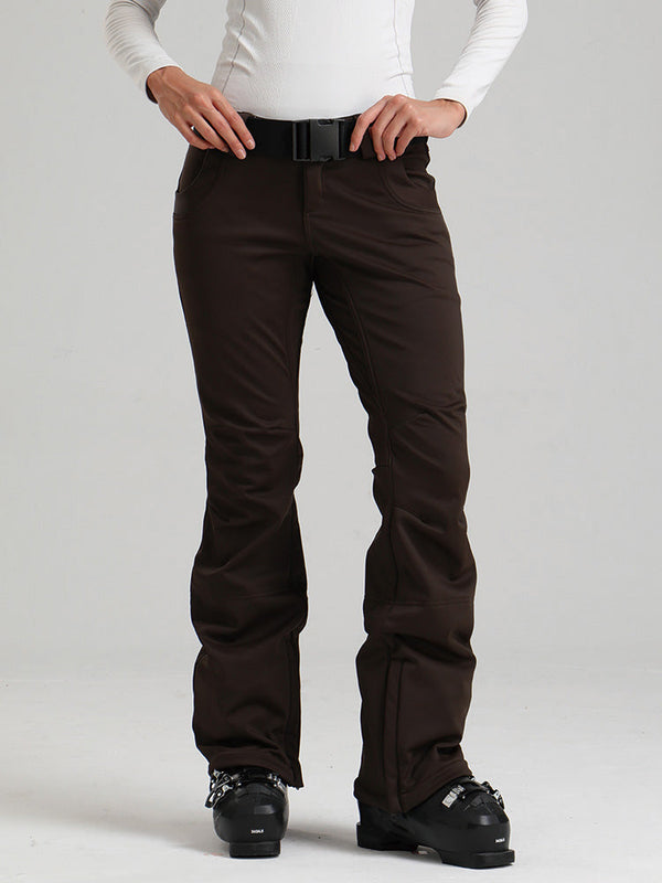 Gsou Snow Alpine Chic Flare Stretch-Skihose für Damen