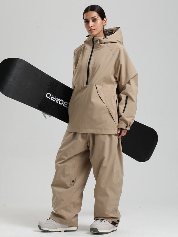 Women's Gsou Snow Durable Urban Vibe Pullover Anorak Snowboard Suits