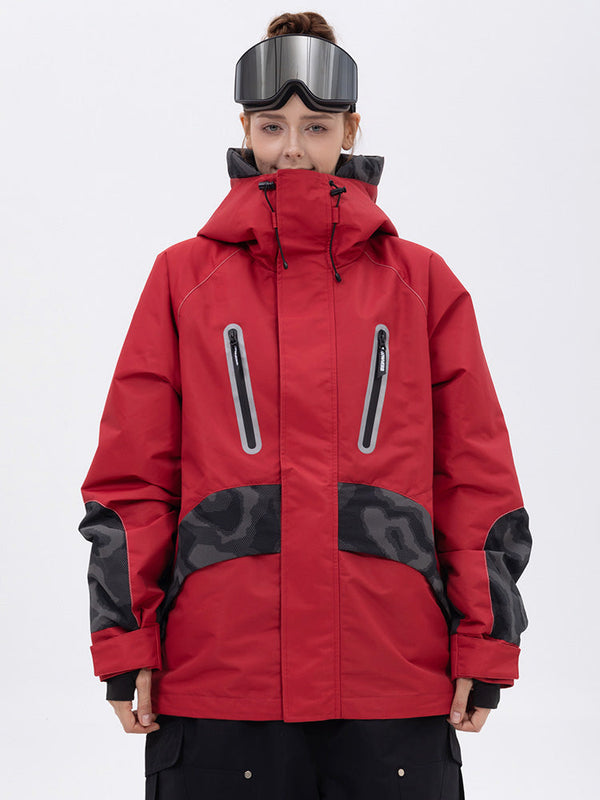 Chillform Glow Trail Reflektierende Camo-Schneejacke für Damen