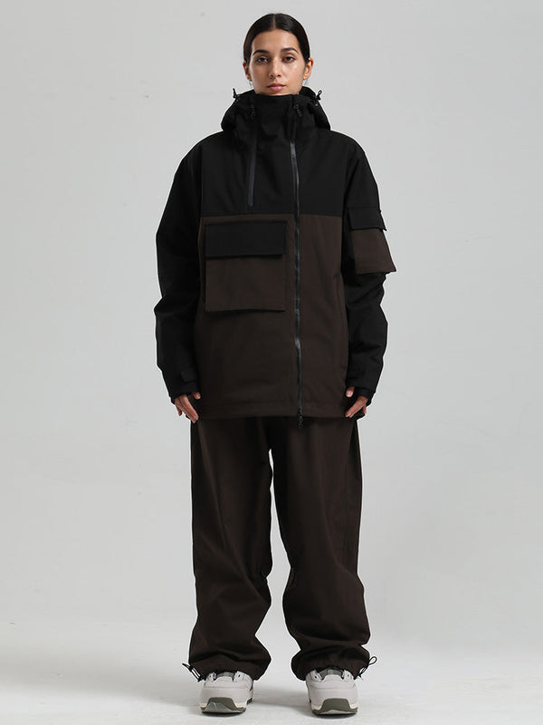 Gsou Snow Terrain Flow FlexZip Hybrid Cargo Snowboardanzüge für Damen