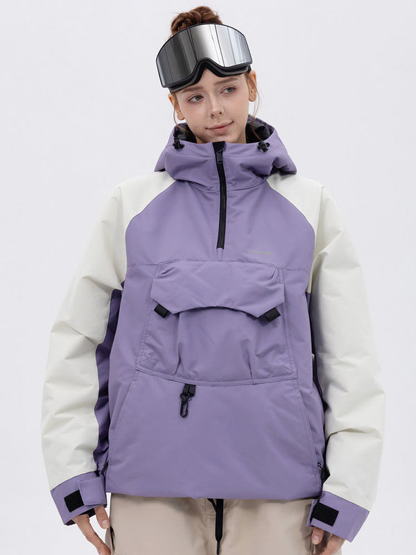 Damen Mountain Freestyle Cargo Pocket Bomber Snowboardjacke