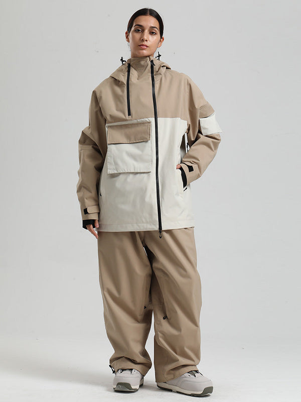 Gsou Snow Terrain Flow FlexZip Hybrid Cargo Snowboardanzüge für Damen