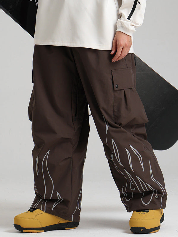 Gsou Snow Furious Spark Reflektierende Cargo-Schneehose für Damen