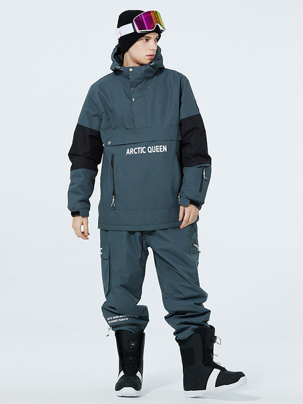 SnowCrest FrostTrek Anorak-Schneeanzüge für Damen mit halbem Reißverschluss