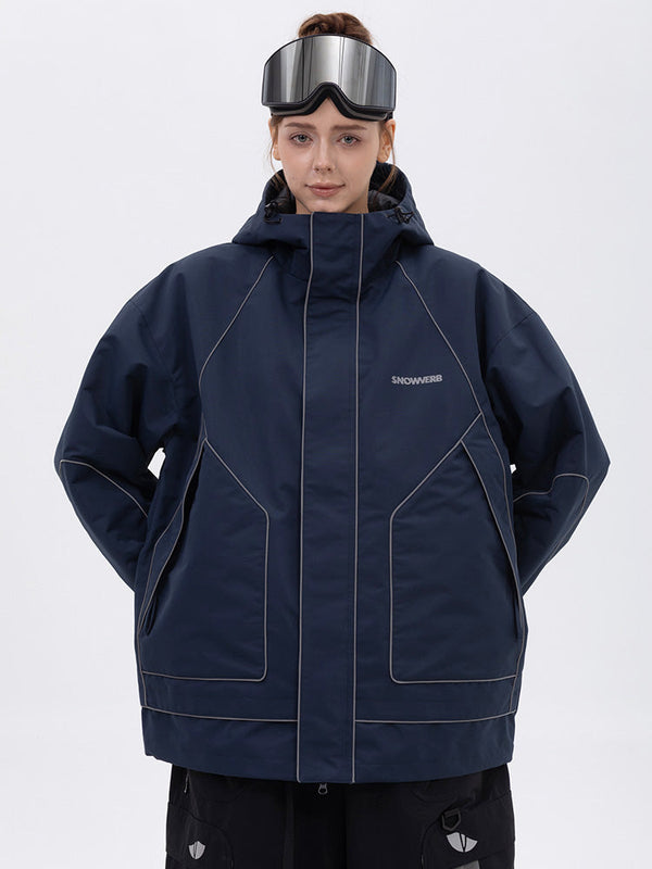 Damen-Allwetter-Schneejacke „Mountain Chill“ mit Reflektoren – Ideal zum Nachtskifahren und Snowboarden