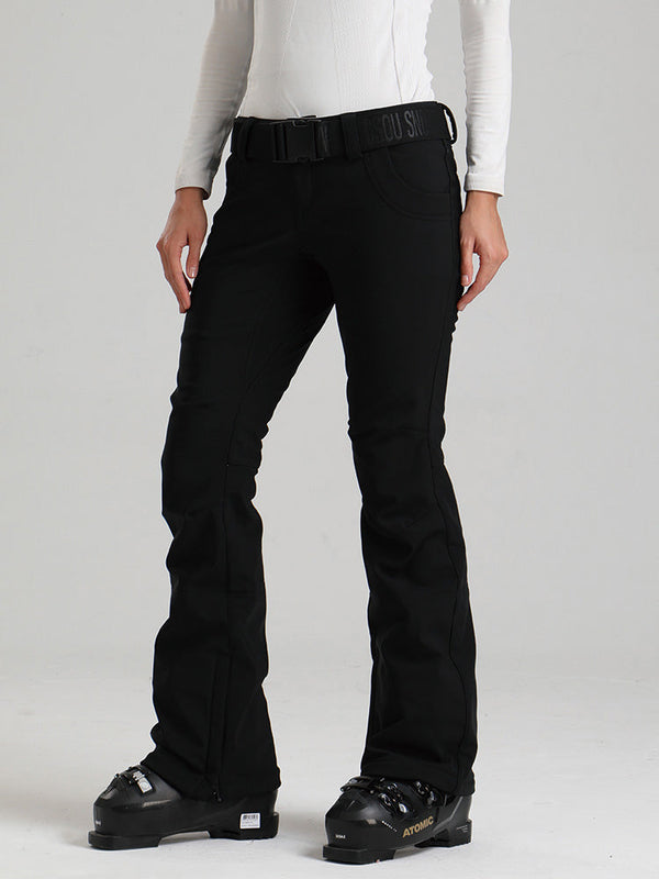 Gsou Snow Alpine Chic Flare Stretch-Skihose für Damen