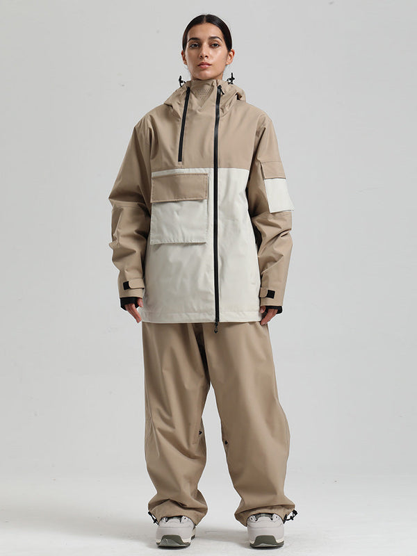Gsou Snow Terrain Flow FlexZip Hybrid Cargo Snowboardanzüge für Damen