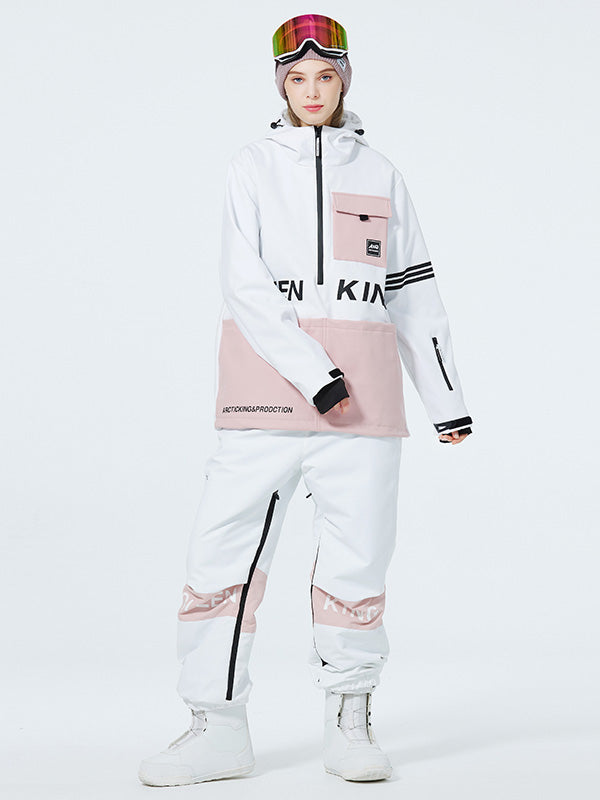 Mountain Peak SnowGuard Schneeanzüge für Damen mit halbem Reißverschluss und Anorak
