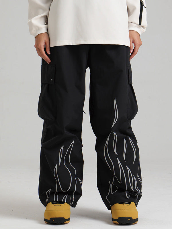 Gsou Snow Furious Spark Reflektierende Cargo-Schneehose für Damen
