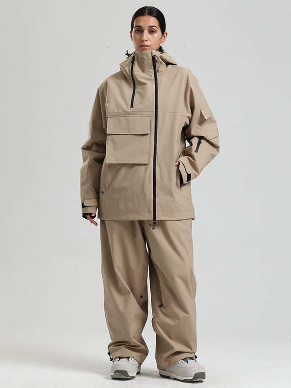 Gsou Snow Terrain Flow FlexZip Hybrid Cargo Snowboardanzüge für Damen