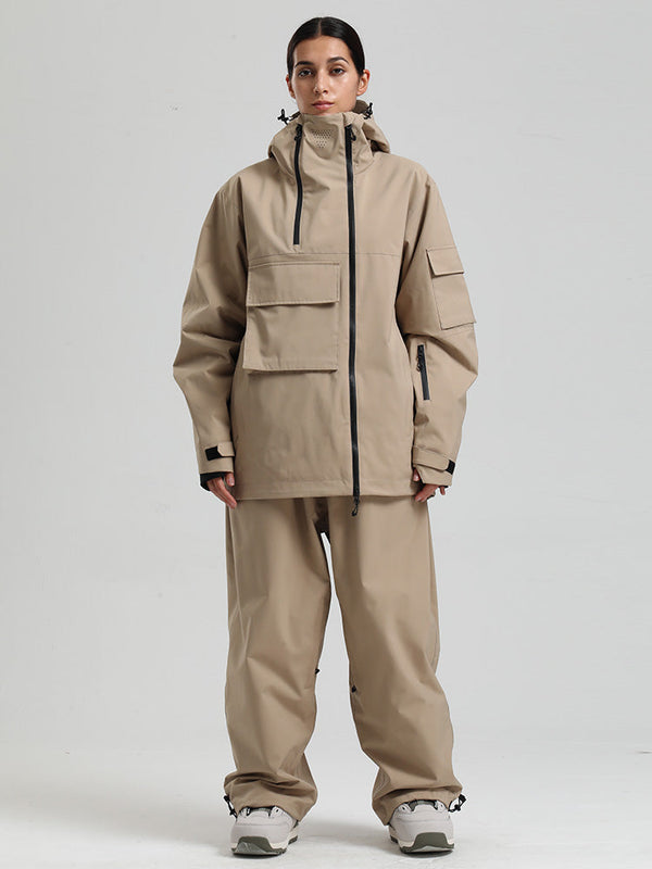 Gsou Snow Terrain Flow FlexZip Hybrid Cargo Snowboardanzüge für Damen