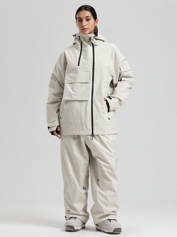 Gsou Snow Terrain Flow FlexZip Hybrid Cargo Snowboardanzüge für Damen