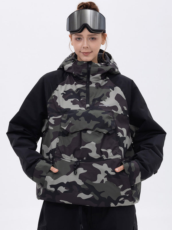 Damen Mountain Freestyle Cargo Pocket Bomber Snowboardjacke