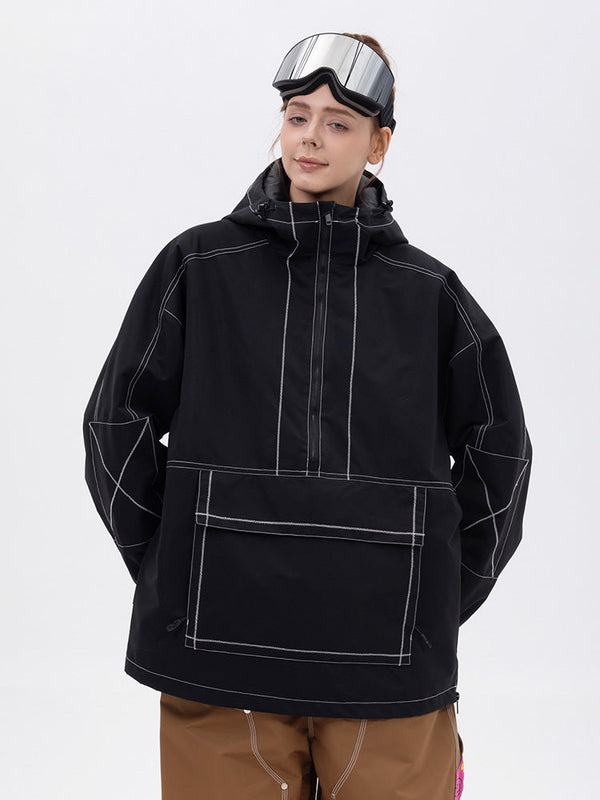 Mountain Vibe Streetstorm Pullover-Snowboardjacke für Damen – Ganzjahresjacke