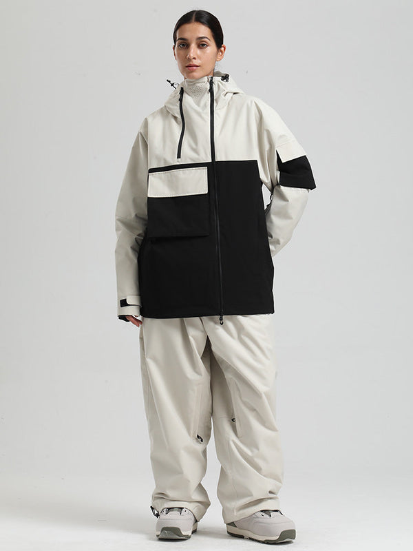 Gsou Snow Terrain Flow FlexZip Hybrid Cargo Snowboardanzüge für Damen