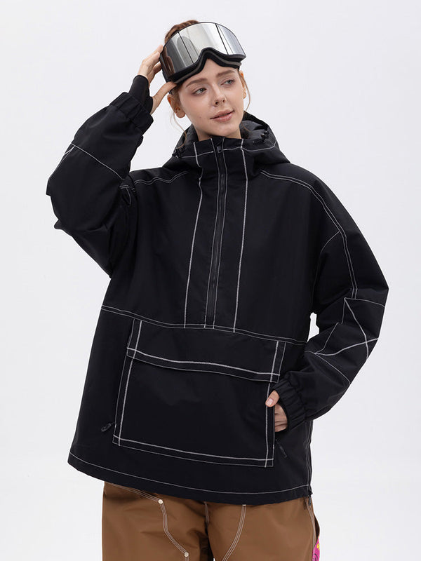 Damen-Snowboardjacke Mountain Vibe Streetstorm Pullover Camo – Ganzjahresjacke