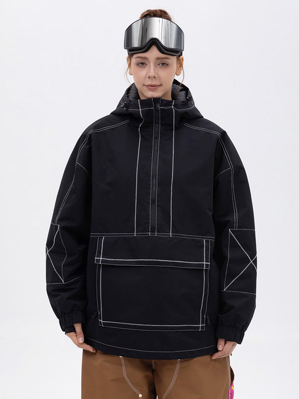 Damen-Snowboardjacke Mountain Vibe Streetstorm Pullover Camo – Ganzjahresjacke